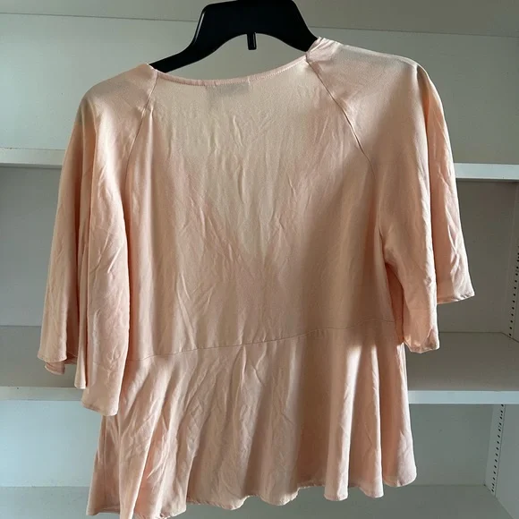 ASOS Peach Peplum Top - Picture 3 of 3